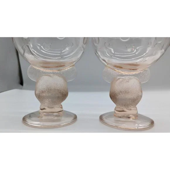 Vintage Rare Mickey Mouse Ice Cream Sundae Bowls cups Disney collectible - Picture 9 of 10